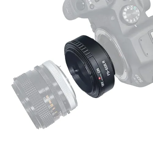 FD-EOS R Objektivadapter Adapterring auf für Canon FD/FL Objektiv Kompatibel für EOS R-Mount Kamera EOS RF RP, FD to EOS R Lens Adapter
