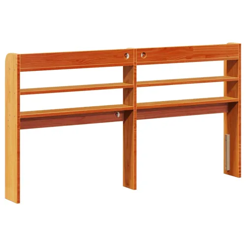 vidaXL Kopfteil mit Ablagen, freistehend für Holzbett