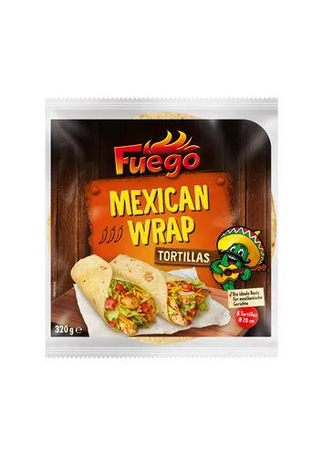 Fuego Tortillas Mexican Wrap 20cm 0.320kg 4007552308888 von Fuego
