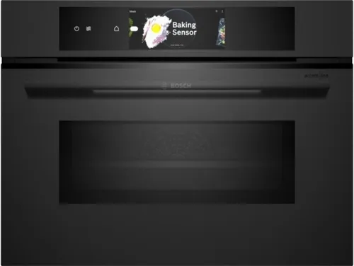 BOSCH Backofen mit Mikrowelle Serie 8 CMG978NM1 Einbau-Kompaktdampfbackofen mit Mikro 60 x 45 cm matt, Pyrolyse-Selbstreinigung