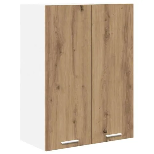 vidaXL Hängeschrank Riga Artisan-Eiche 60 x 31 x 80 cm Holzwerkstoff, Geräumiger Stauraum, robuster Küchenregal, Moderne Wand-Organizer, Holzlösung für mehr Platz