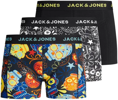 Jack & Jones Junior JACSUGAR Skull Trunks 3 Pack in gelb von Jack & Jones