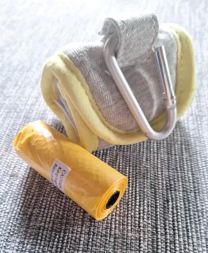 Kotbeutel+Spender,Tasche,Beeztees,Baumwolle,Karabinerhaken,Hundebeutel, SET,Neu