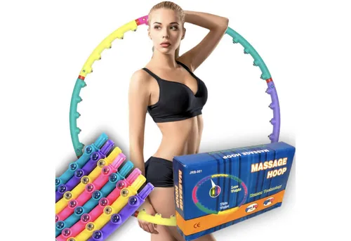 Sport-Knight® Hula-Hoop-Reifen Hula Hoop Reifen Premium, Magnet-Massage-Noppen (mit oder ohne Trainingsbuch erhältlich)