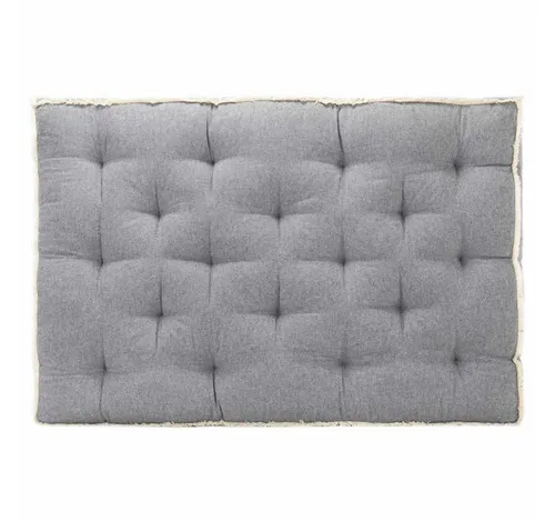vidaXL Palettensofa-Kissen Anthrazit 120x80x10 cm - Auflagen & Polster – Dick gepolstertes Kissen für optimalen Sitzkomfort, aus 100% Baumwolle, ideal für Garten und Innenbereich, sorgt für stilvolle Farbakzente.