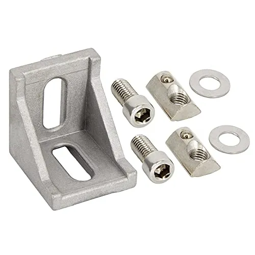 SCHMIDT systemprofile Eckwinkel Nut 8 39x39x35mm Alu Profil Winkel-Verbinder Eckverbinder 40x40 Aluprofil-Zubehör