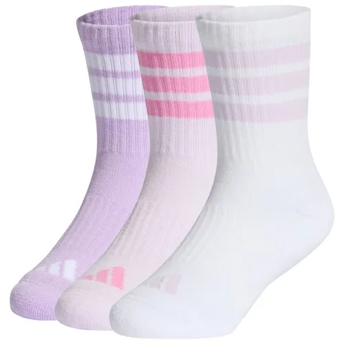 adidas - Kid's 3-Stripes Concept Crew 3-Pack - Multifunktionssocken 19-21 | EU 19-21 weiß