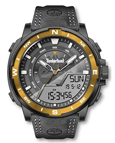 Timberland TDWJD2004501 Milwood Herrenuhr 49mm 5ATM - Armbanduhren mit sportlichem Design, 5ATM wasserdicht, ideal für den Alltag und Outdoor-Aktivitäten.