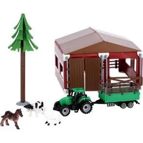 Bauernhof Mit Traktor Und Tieren (32875252)