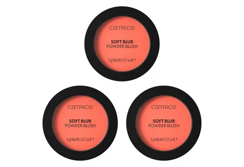 Catrice Rouge SOFT BLUR POWDER BLUSH, 3-tlg., für ein weiches, mattes Finish