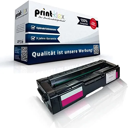 Print-Klex Tonerkartusche kompatibel für Ricoh SP C 250 SP C 250 DN SP C 250 e SP C 250 sf SP C 250 sfw SP C250DN SP C250E SP C250SF SP C250SFW SPC Magenta M