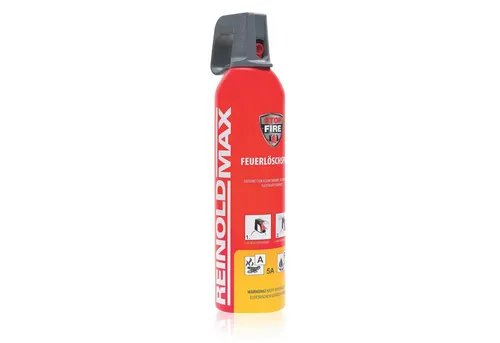 Waidmeister Feuerlöschspray Premium Feuerlöschspray – 750ml – Stopfire – Autofeuerlöscher, (1-St) Feuerlöschspray Fettbrandlöscher Brandklasse A F Löscher