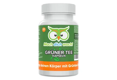 Mach dich wach! Grüner Tee Kapseln - 100 mg Koffein - Kapsel