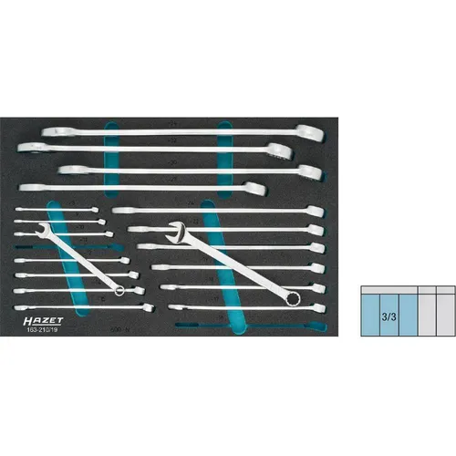 Hazet 163-210/19 Ring-Maulschlüssel-Satz 19-teilig