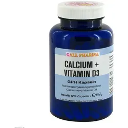 Calcium+Vitamin D3 GPH Kapseln 120 St - Arzneimittel zur Unterstützung der Knochengesundheit, mit hochwertigem Calcium und Vitamin D3 für optimale Aufnahme.