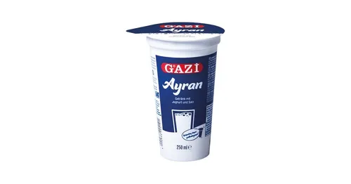 Gazi Ayran 20x 250ml Joghurt Drink Getränk Mixgetränk Joghurt Salz 1% Elopak