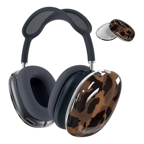 MMOBIEL Hülle für AirPods Max Kopfhörer Weiche TPU Ohrmuscheln Hülle - Anti-Kratz-Schutzhülle – Braune Schildkröte