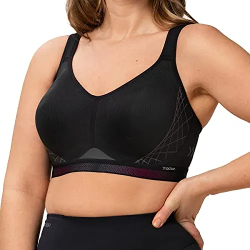 Triumph Triaction Cardio Flow P Ex, Damen, Schwarz, 95E - Funktionsunterwäsche für Damen, aus schrumpffester Baumwolle, perfekt für sportliche Aktivitäten und optimalen Komfort beim Training.