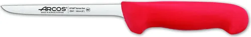 Ausbeinmesser Arcos Farbe - Prof 294122 in Edelstahl Nitrum und mango ergonomische rote Polypropylenklinge und 16 cm Klinge, Vitrine