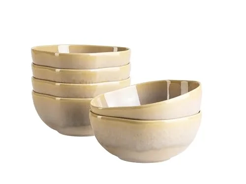 MÄSER Schüssel 16 cm, 6-er Set, SAND TEXTURA in beige von MÄSER