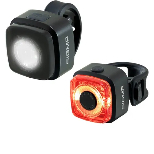 SIGMA Aura Micro Set – StVZO zugelassene Fahrradbeleuchtung in schwarz von SIGMA SPORT