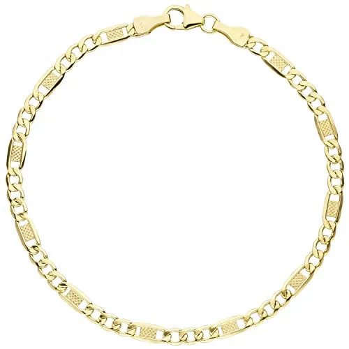 Elegantes 3,8mm Goldarmband aus 333 Gold, 19cm in gold von Schmuck Krone