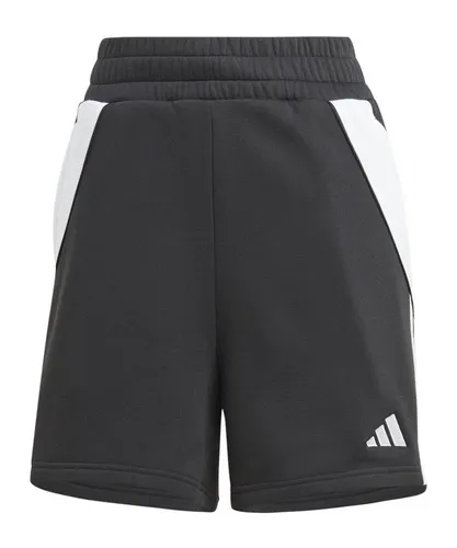 adidas Performance Tiro 24 Damen Sweatshorts - Die bequemen Tiro 24 Sweatshorts in Grau bieten optimalen Tragekomfort und Anpassungsfähigkeit dank Kordelzug. Ideal für Sport und Freizeit, mit praktischen vorderen Taschen für einen sportlichen Look.