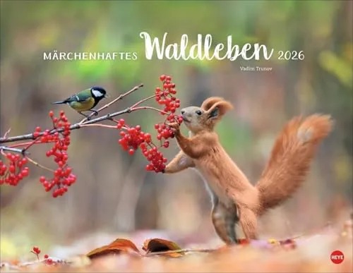 Märchenhaftes Waldleben Posterkalender 2026 von Vadim Trunov - Fotografie: Wunderschöne Naturaufnahmen im Querformat (44 x 34 cm) von Vadim Trunov, ideal für Naturliebhaber und als dekorative Wandgestaltung.