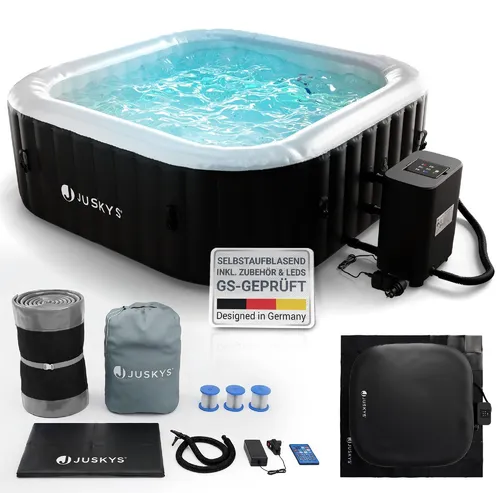 Juskys Whirlpool SpaLuxe mit LED
