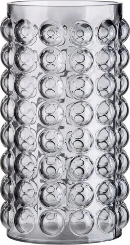 Casablanca by Gilde Tischvase Smoky, 28 cm - Tischvasen aus Glas, ideal für kreative Dekorationen und als stilvolles Accessoire für jeden Raum.