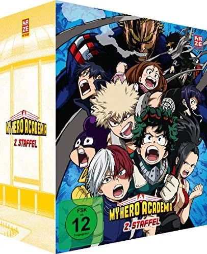 My Hero Academia - Staffel 2 - Gesamtausgabe - [DVD] - Anime-Actionserie über junge Helden, ideal für Fans von spannenden Abenteuern, freigegeben ab 12 Jahren.