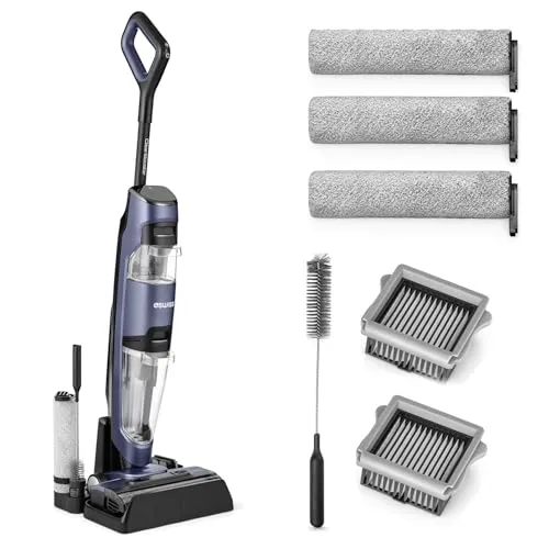 4SWISS VC024 Nass Trockensauger - Kabelloser All-in-One Saugwischer mit Selbstreinigung und LED-Display, ideal für Allergiker und Haustierbesitzer. Reinigt bis zu 200 m² mit einer Akkuladung.