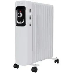 TroniTechnik® Ölradiator Elektroheizung TT-OR 211 - Elektroheizungen – leistungsstarker 11-Rippen Radiator mit 2500 Watt und drei Heizstufen für schnelle Wärmeverteilung. Ideal für bis zu 25 m² große Räume.