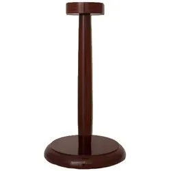 Helmständer aus Holz rot-braun