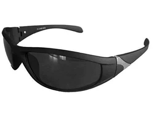 Gil SSC Matrix Sportbrille Sonnenbrille Schwarz verspiegelt Fahrradbrille Snowboardbrille Motorradbrille M 23 (schwarz verspiegelt)