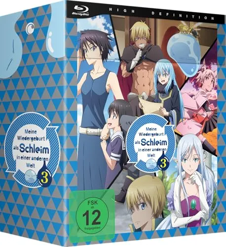 Meine Wiedergeburt als Schleim in einer anderen Welt - Staffel 3 - Vol.1 mit Sammelschuber - Anime DVD-Box mit Sammelschuber, erlebe die aufregenden Abenteuer von Satoru Mikami in einer fantastischen Welt als Schleim!
