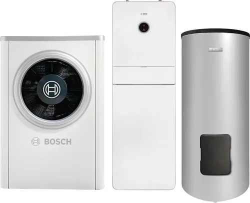 Bosch Luftwärmepumpen-Paket BOPA CS705 CS7001iAW17OR-T, AWMB 9, WH 370 LP1 B, 77