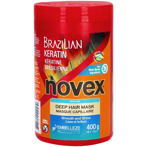 Novex Brazilian Keratin Mask 400g Conditioner mit Keratin für alle Haartypen