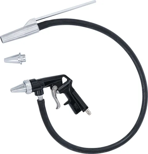 BGS-technic Sandstrahlpistole 8382 - Heißluftpistolen, ideal zum kleinflächigen Entfernen von Rost und Farbe, mit 100 cm Gummi-Ansaugschlauch und leichtem Design für optimale Handhabung.