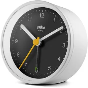 Braun BC 12 WB Quarzwecker weiß in schwarz von Braun
