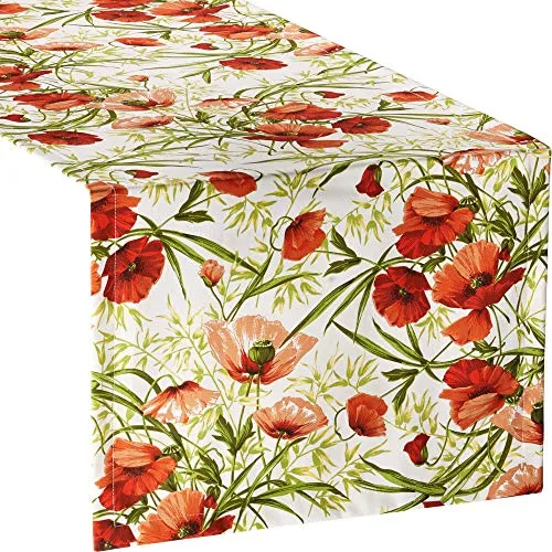 Sander Tischläufer Baumwolle Ziegelrot 50x140 cm von Sander