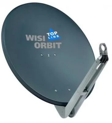 Wisi Offset-Antenne 85cm, anthrazit OA85H - SAT-Antenne mit 85 cm Durchmesser aus robustem Aluminium, ideal für starken Empfang und einfache Montage dank vormontiertem Tragarm.