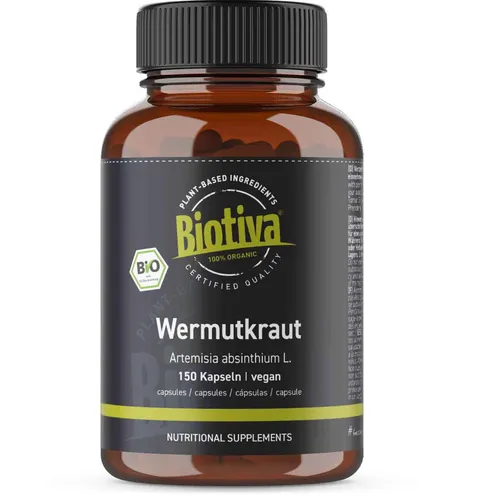 Biotiva Wermutkraut Kapseln Bio 150 Stück