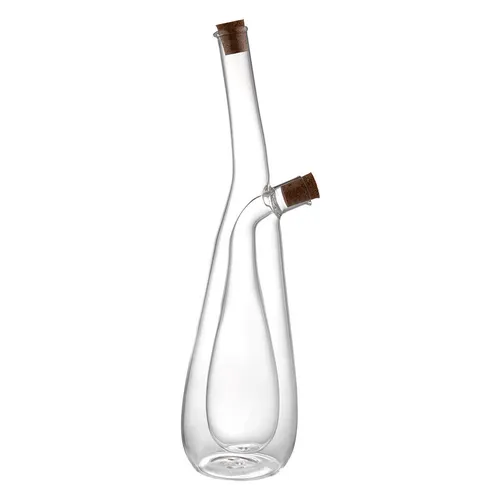 Ölspender Salatdressing Öl Essig Flasche Spender Olivenöl Set 2 in 1 mit Korken