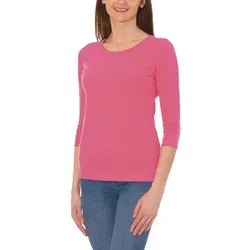 Alkato Longshirt Alkato Damen Shirt 3/4 Arm mit Rundhals rosa XL