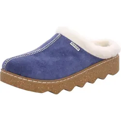 Rohde FOGGIA-D Pantoffel Hausschuh, Clog mit Lammwolle - Hausschuhe mit herausnehmbarer Innensohle aus Lammwolle für besten Komfort. Atmungsaktives Veloursleder und 3 cm Plateauhöhe machen sie ideal für gemütliche Stunden zu Hause.