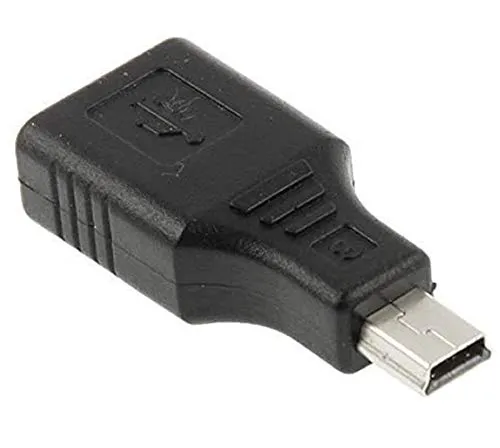 Adapter mini USB OTG 5 Pin USB Buchse für Anschluss einer USB Schlüssel An einem Autoradio oder Tablet mit Port Mini USB