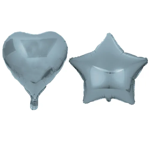 Folienballon Herz, Stern 45 cm Helium Luftballon Deko Ballon Geburtstag Party