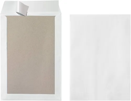 Herlitz Versandtasche Versandtaschen B4 Haftklebung VE=10 Stück weiß 120g/qm Papprückwand