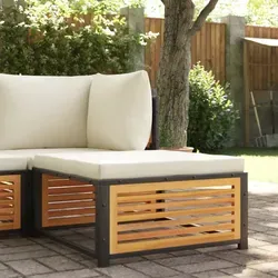 vidaXL Gartenhocker mit Kissen
